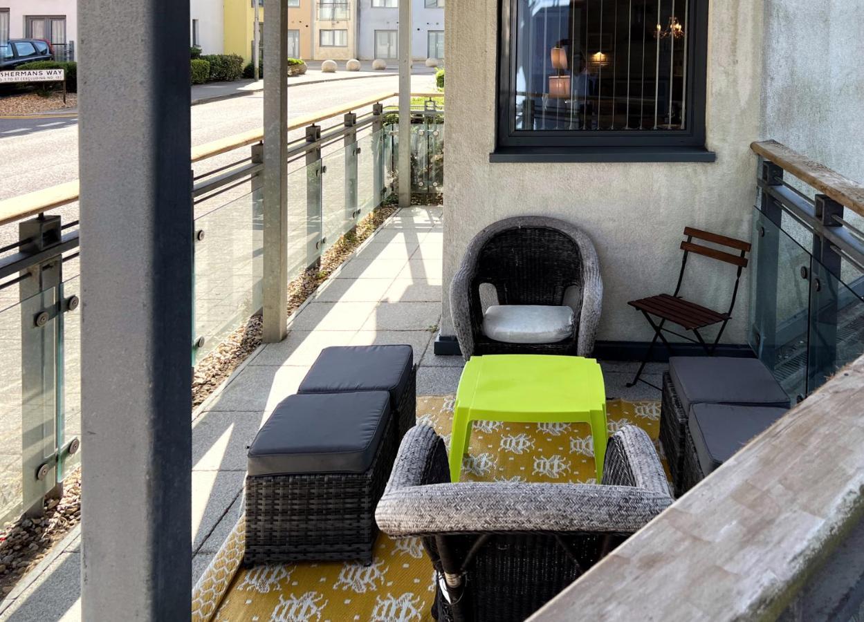 Ferienwohnung Retro Seaside Apt With Patio Swansea Exterior foto